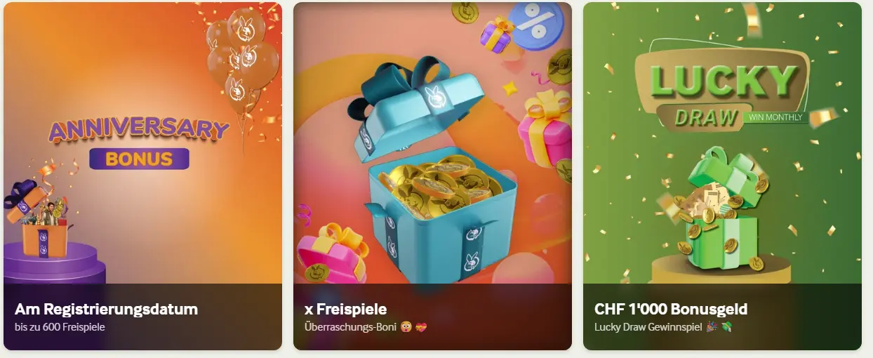 Casino Cashback – teilweise Rückerstattung von Verlusten gemäss Bedingungen