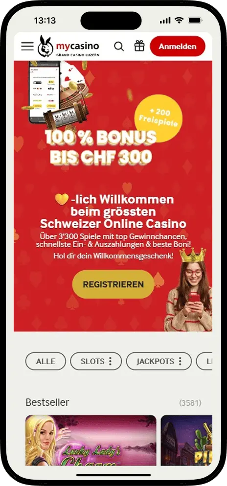 Mobiles Casino – optimierte Smartphone-Version zum Spielen und Verwalten des Kontos